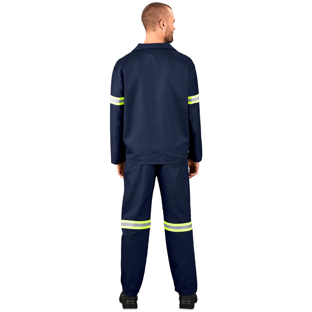 Technician 100% Cotton Conti Suit - Reflective Arms & Legs - Yellow Tape - Image 5
