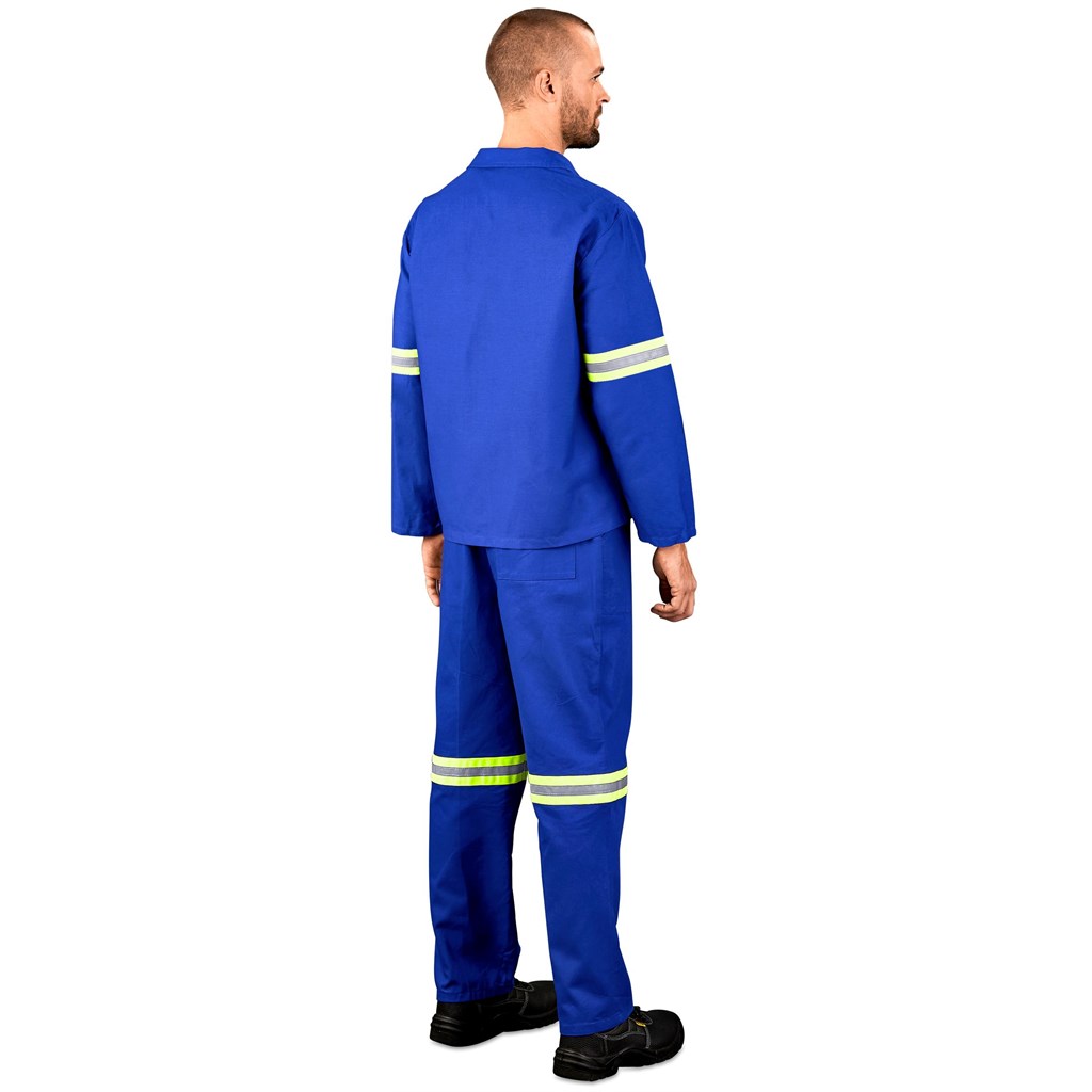 Technician 100% Cotton Conti Suit - Reflective Arms & Legs - Yellow Tape - Image 4