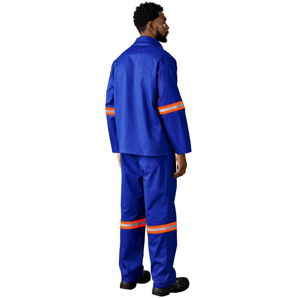 Artisan Premium 100% Cotton Jacket - Reflective Arms - Orange Tape - Image 4