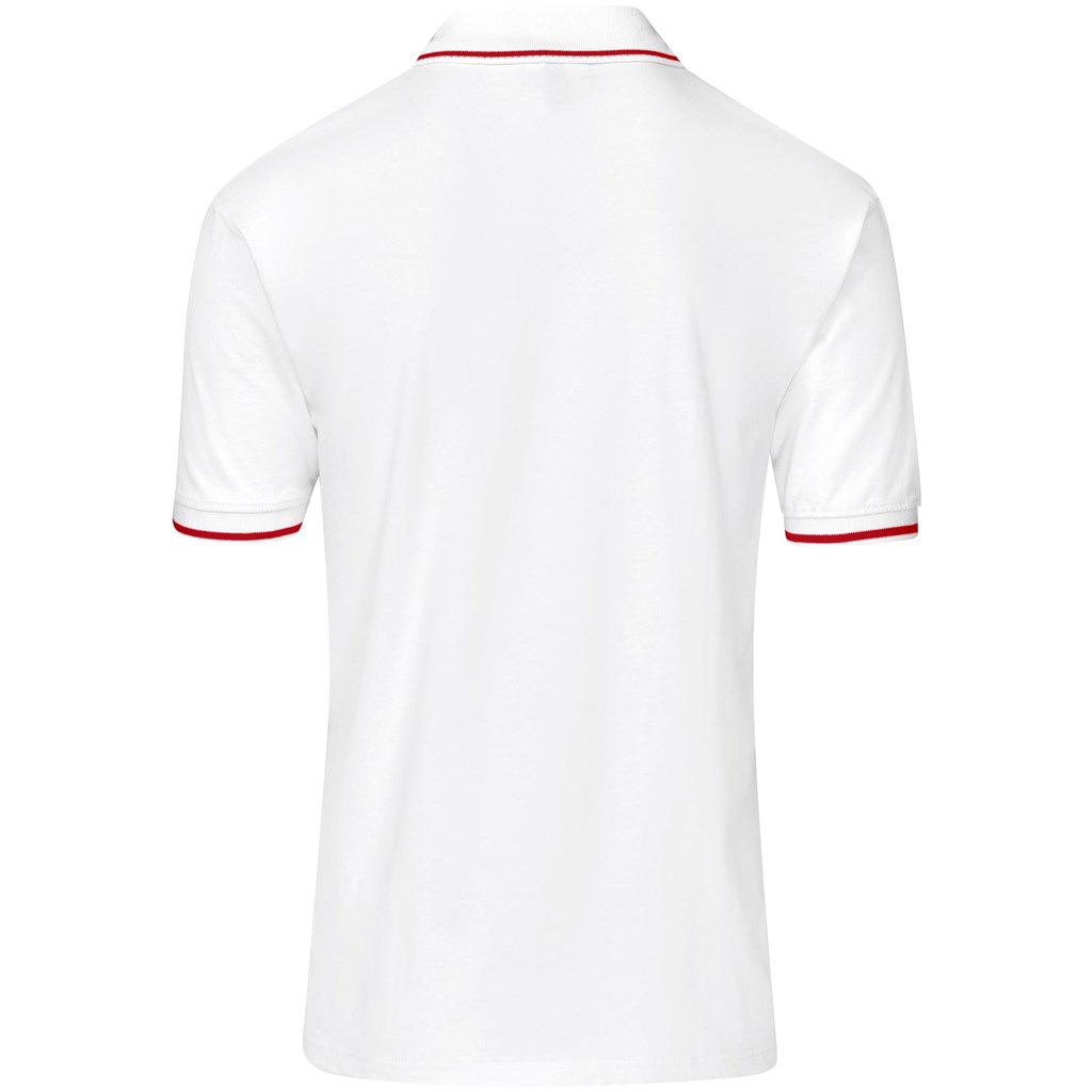 Mens Ash Golf Shirt - White - Image 3
