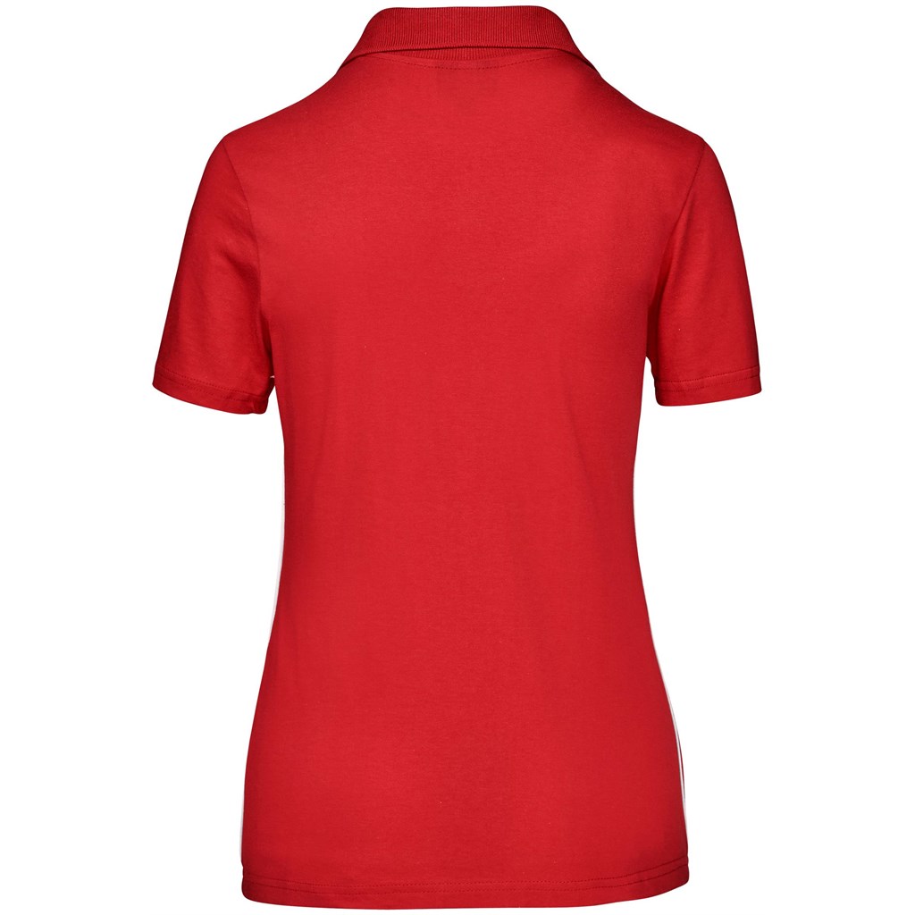 Ladies Galway Golf Shirt - Red - Image 2