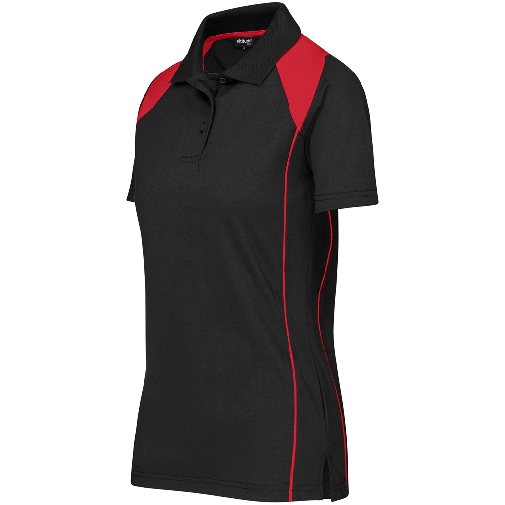 Ladies Infinity Golf Shirt - Black - Image 2
