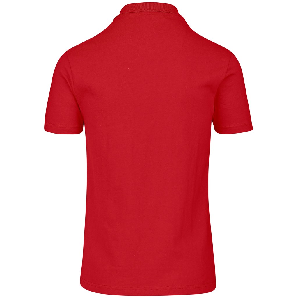 Mens New York Golf Shirt - Red - Image 3