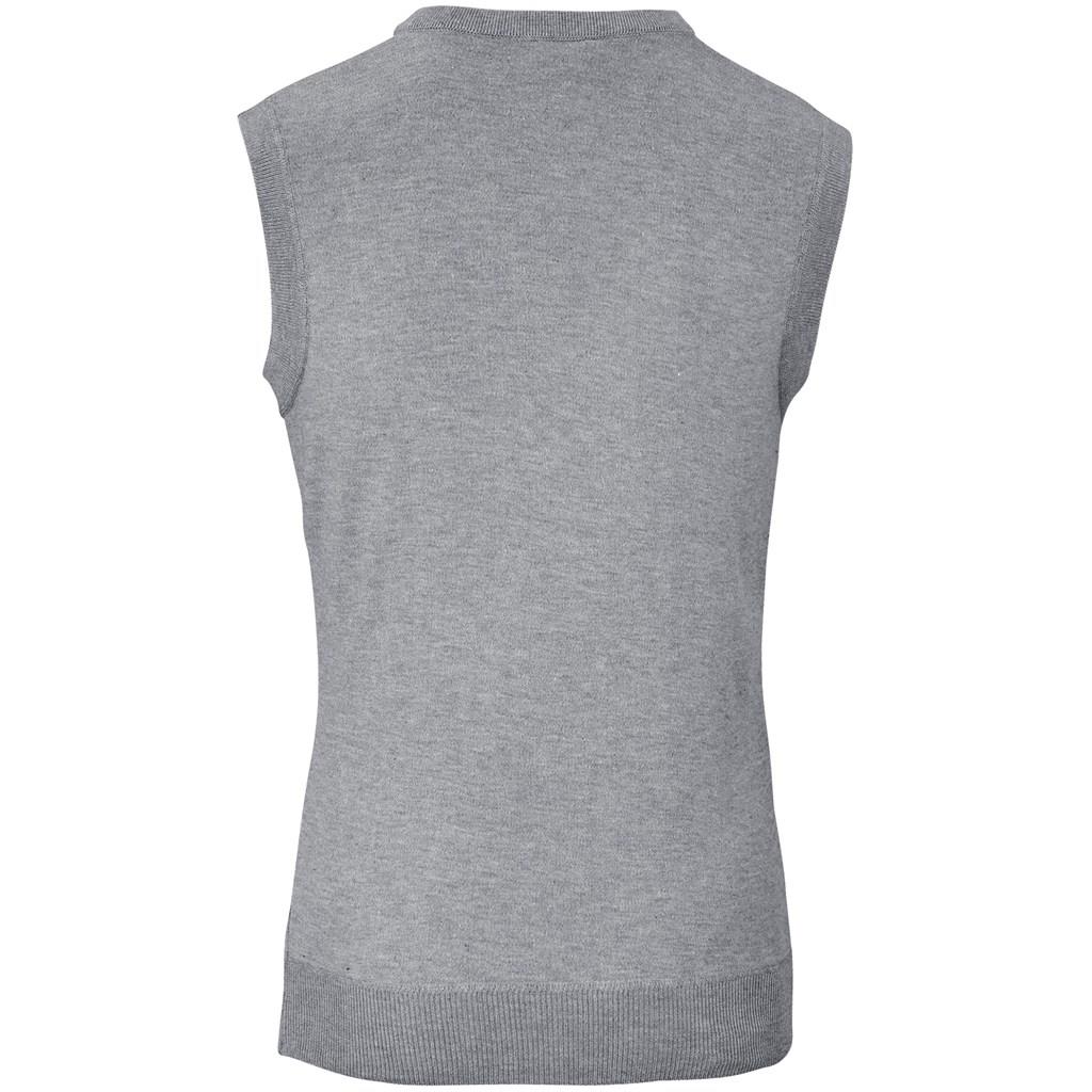 Mens Sleeveless Peru V-Neck Jersey - Grey - Image 3