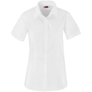 Ladies Short Sleeve Milano Shirt - White