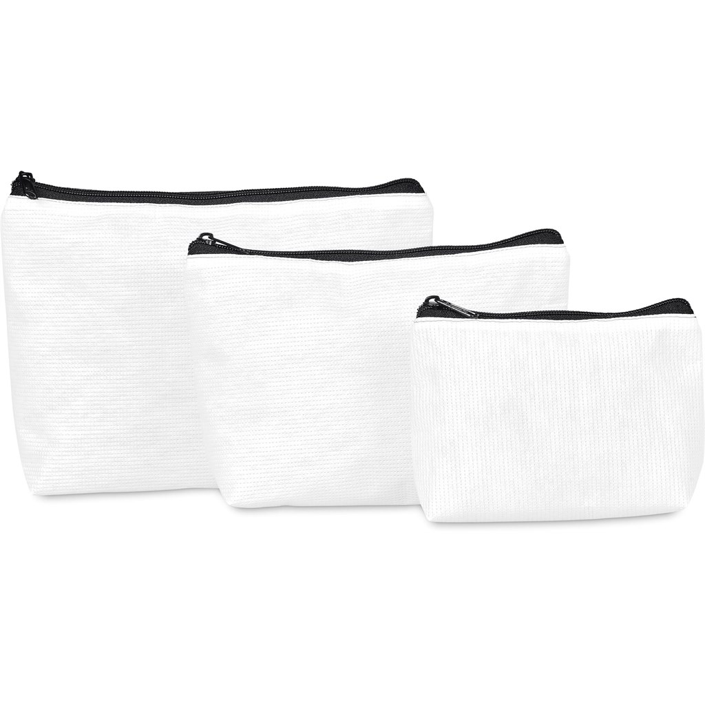 Hoppla Leanne Recycled PET Stitch-Bond Maxi Toiletry Bag - Image 4