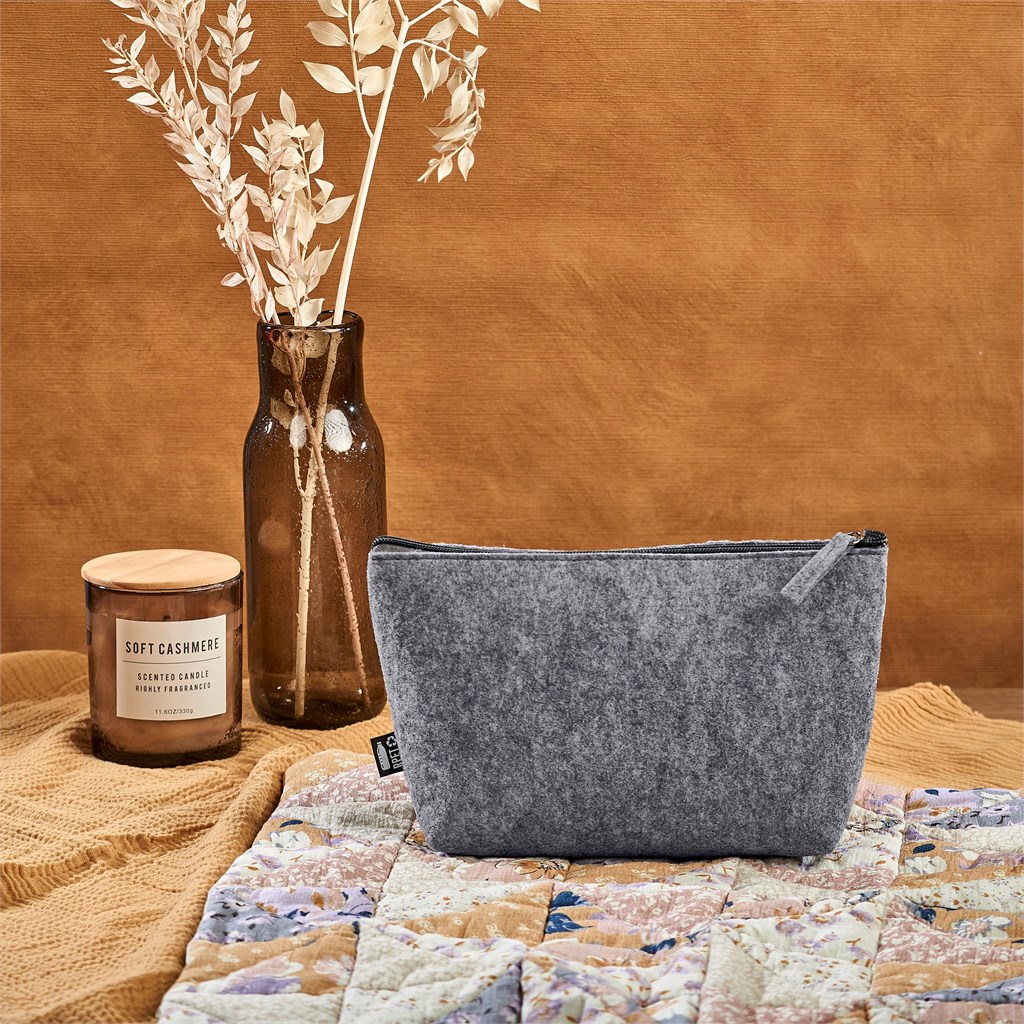 Okiyo Kesho Recycled PET Felt Accessory Bag - Image 4
