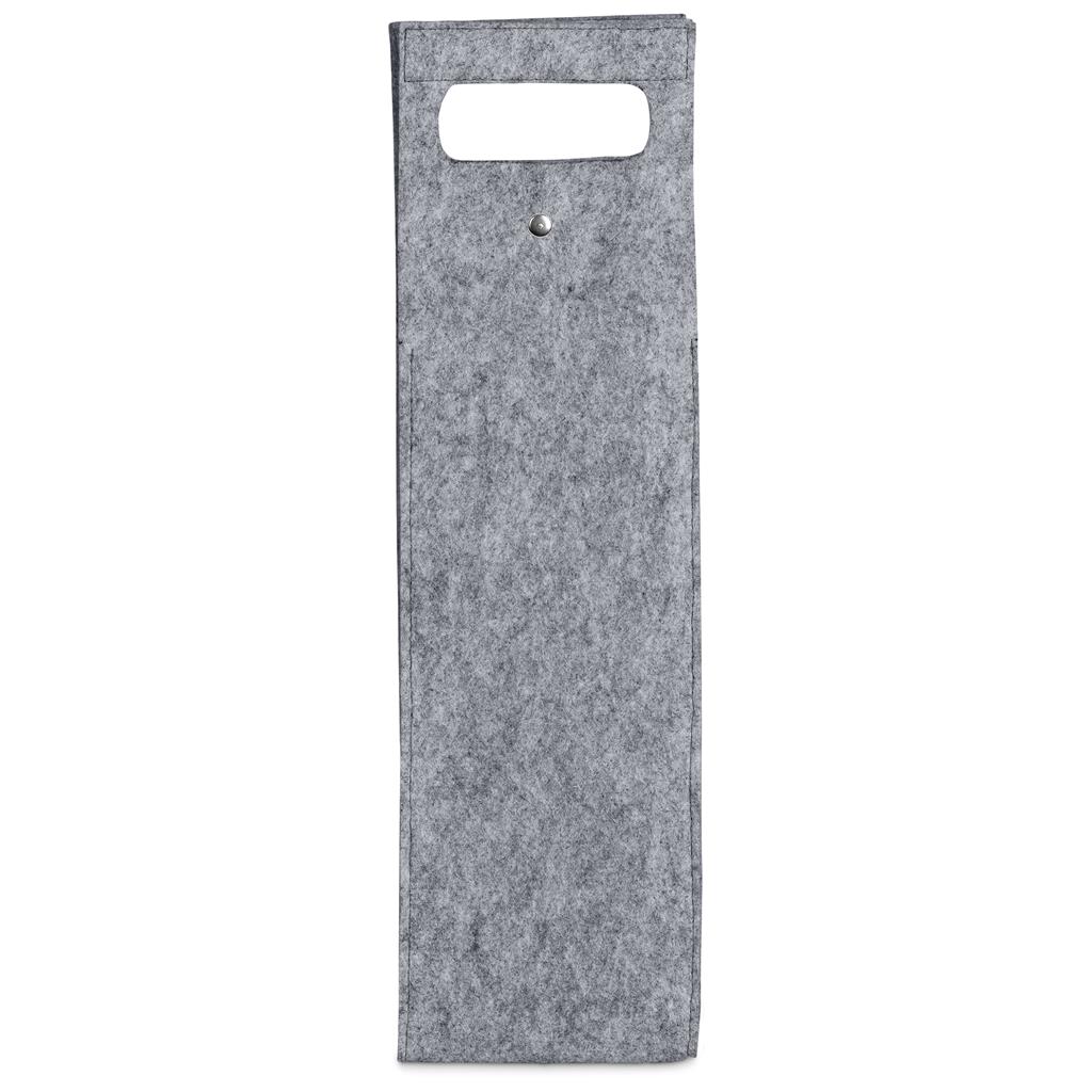 Hoppla Velto RPET Felt Single Wine Bottle Carrier - Image 2