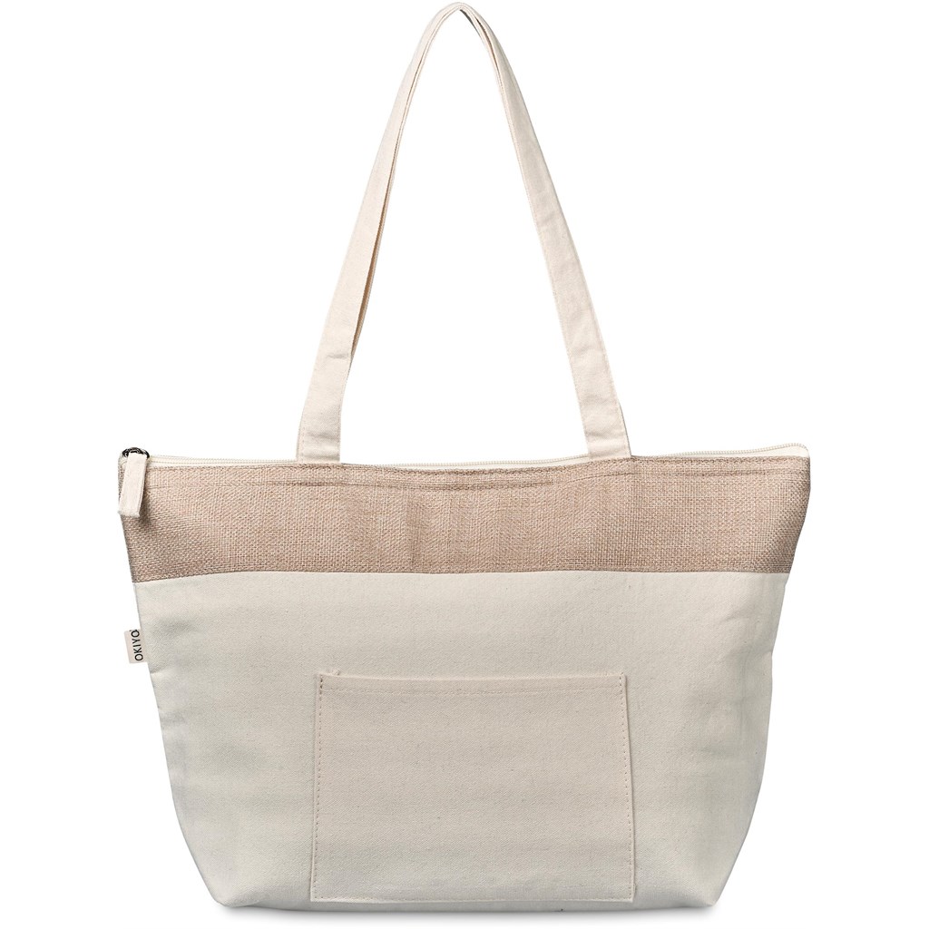 Okiyo Arshi Cotton & Jute 12 Can Lunch Cooler - Image 5