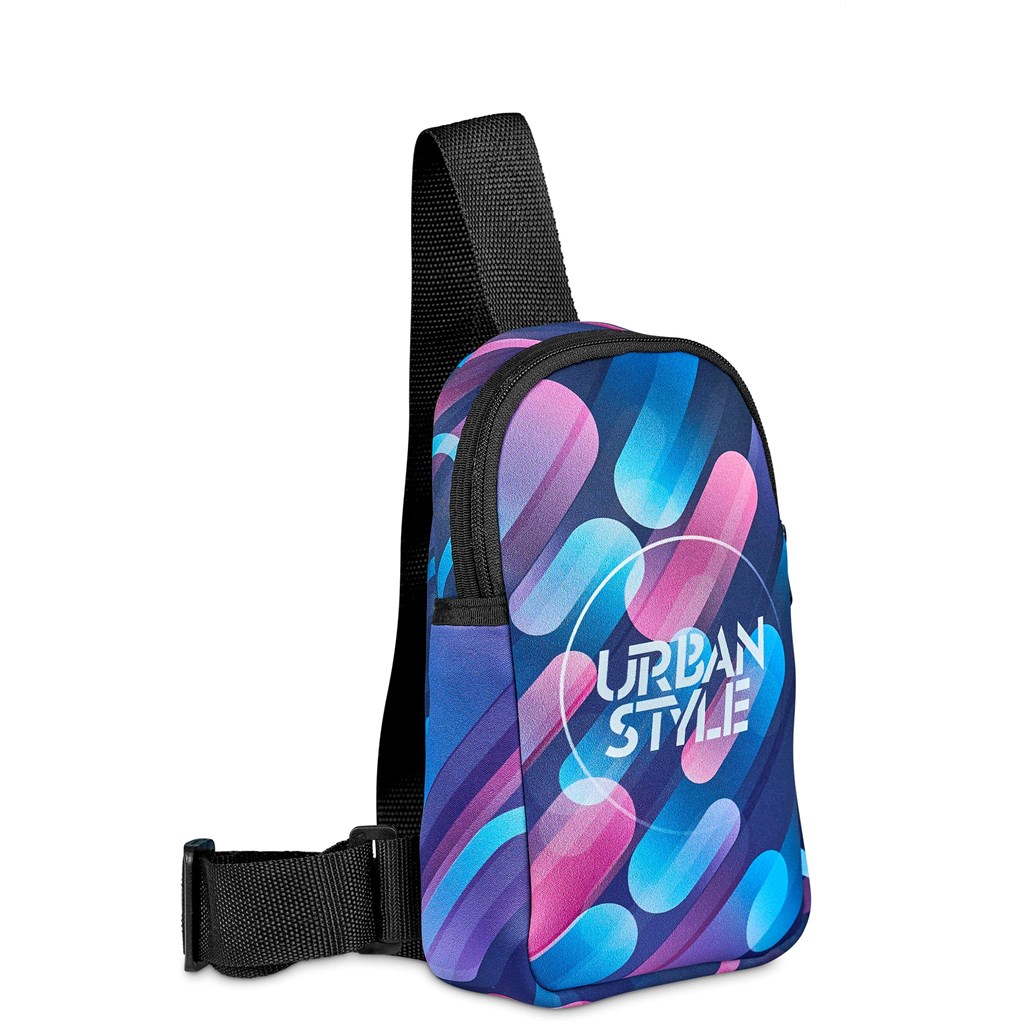 Pre-Printed Sample Hoppla Golden Mile Neoprene Cross Body Bag