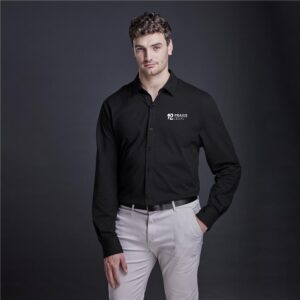 Mens Long Sleeve Alex Varga Cronus Knitted Shirt