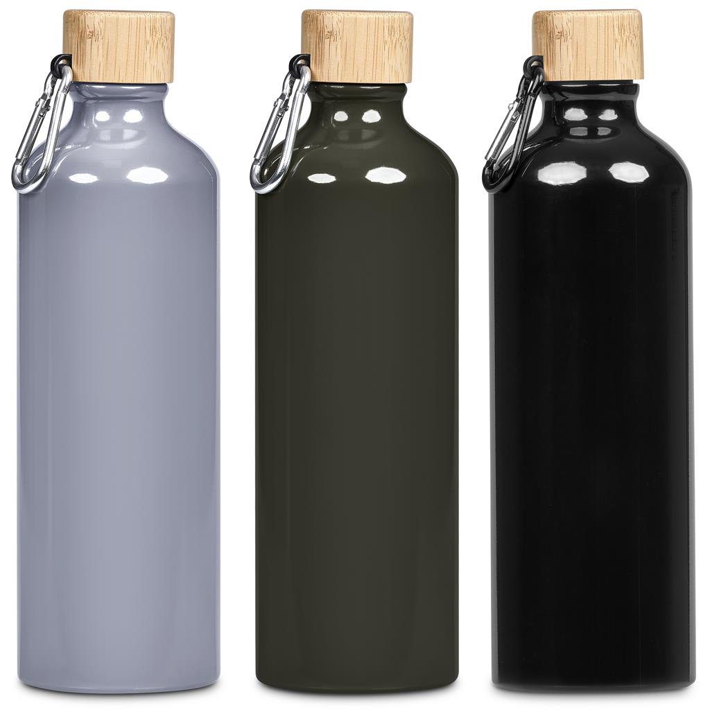 Serendipio Origen Aluminium & Bamboo Water Bottle – 750ml - Image 2
