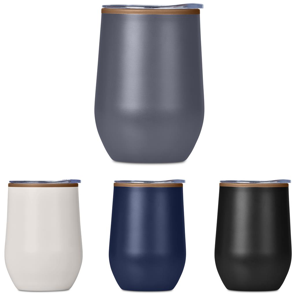 Serendipio Ovolo Stainless Steel & Plastic Double-Wall Tumbler – 350ml - Image 4