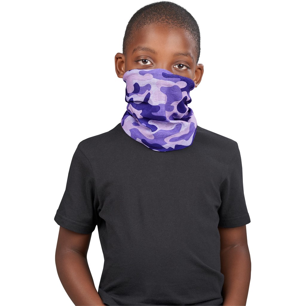 Kids Camo Flexi Tubular Bandana - Image 4