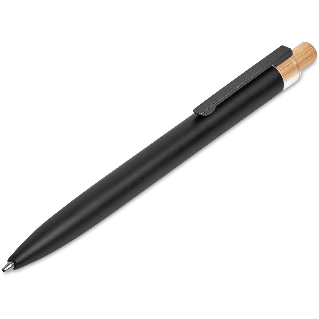 Okiyo Mimo Recycled Aluminum Ball Pen & Pencil Set - Black - Image 2