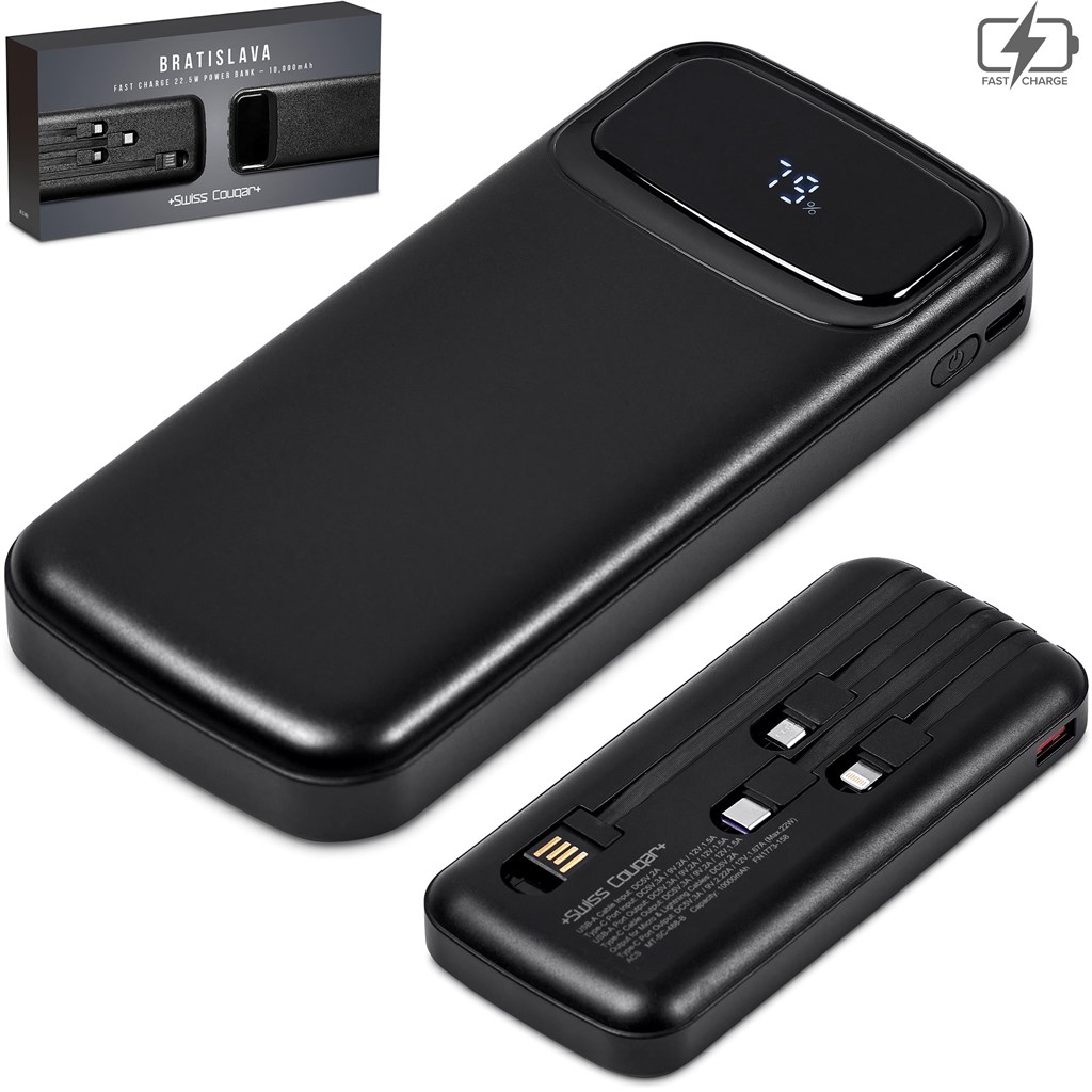 Swiss Cougar Bratislava Fast Charge 22.5W Power Bank - 10 000mAh - Image 3