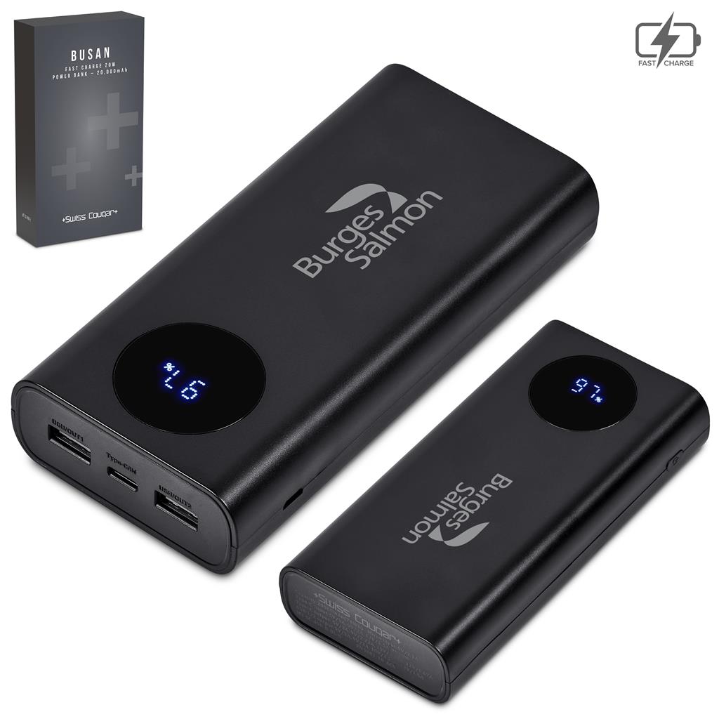 Swiss Cougar Busan Fast Charge 20W Power Bank - 20 000mAh - Image 5