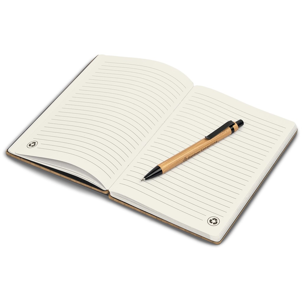 Okiyo Yahari Bamboo Notebook & Pen Set - Image 4