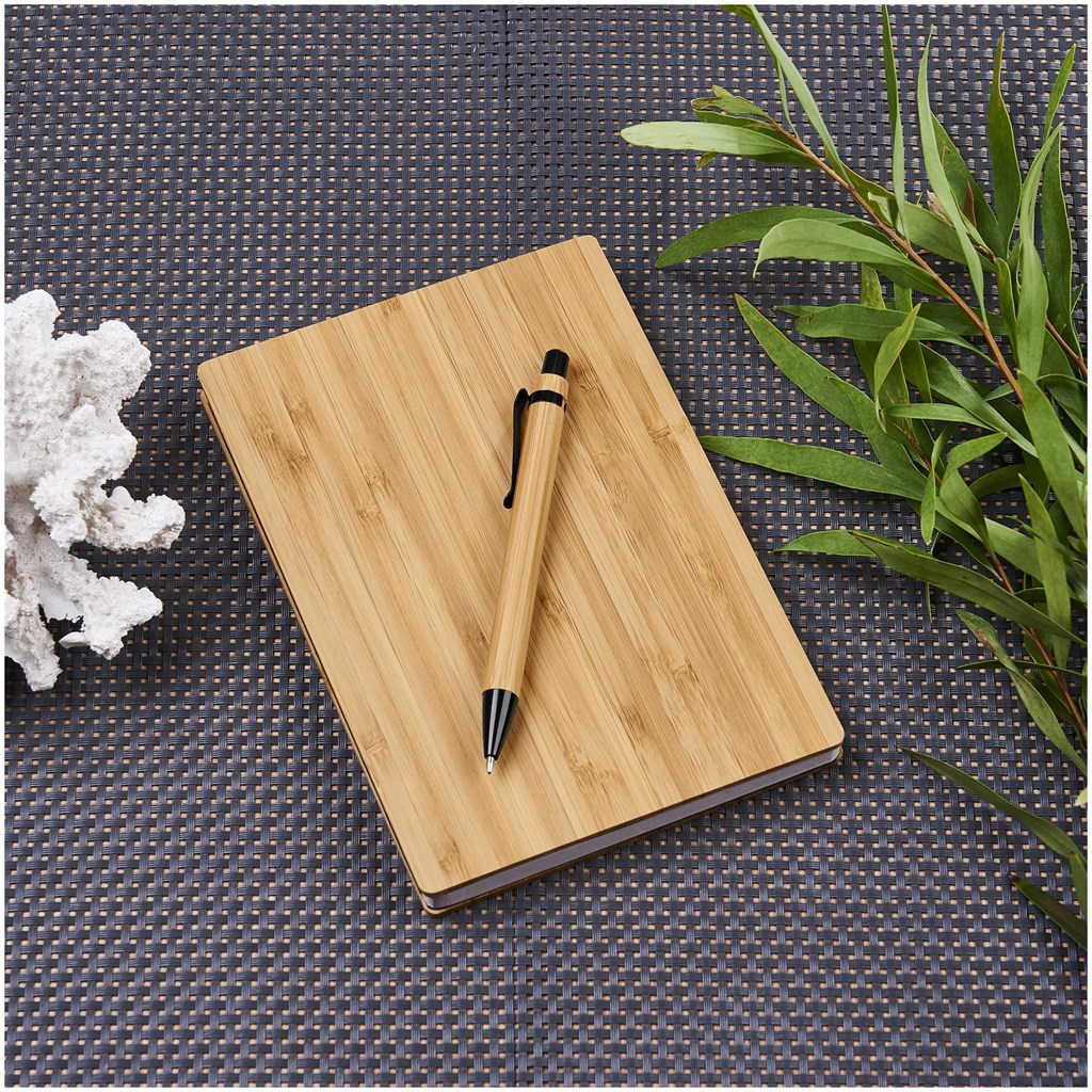 Okiyo Yahari Bamboo Notebook & Pen Set - Image 5