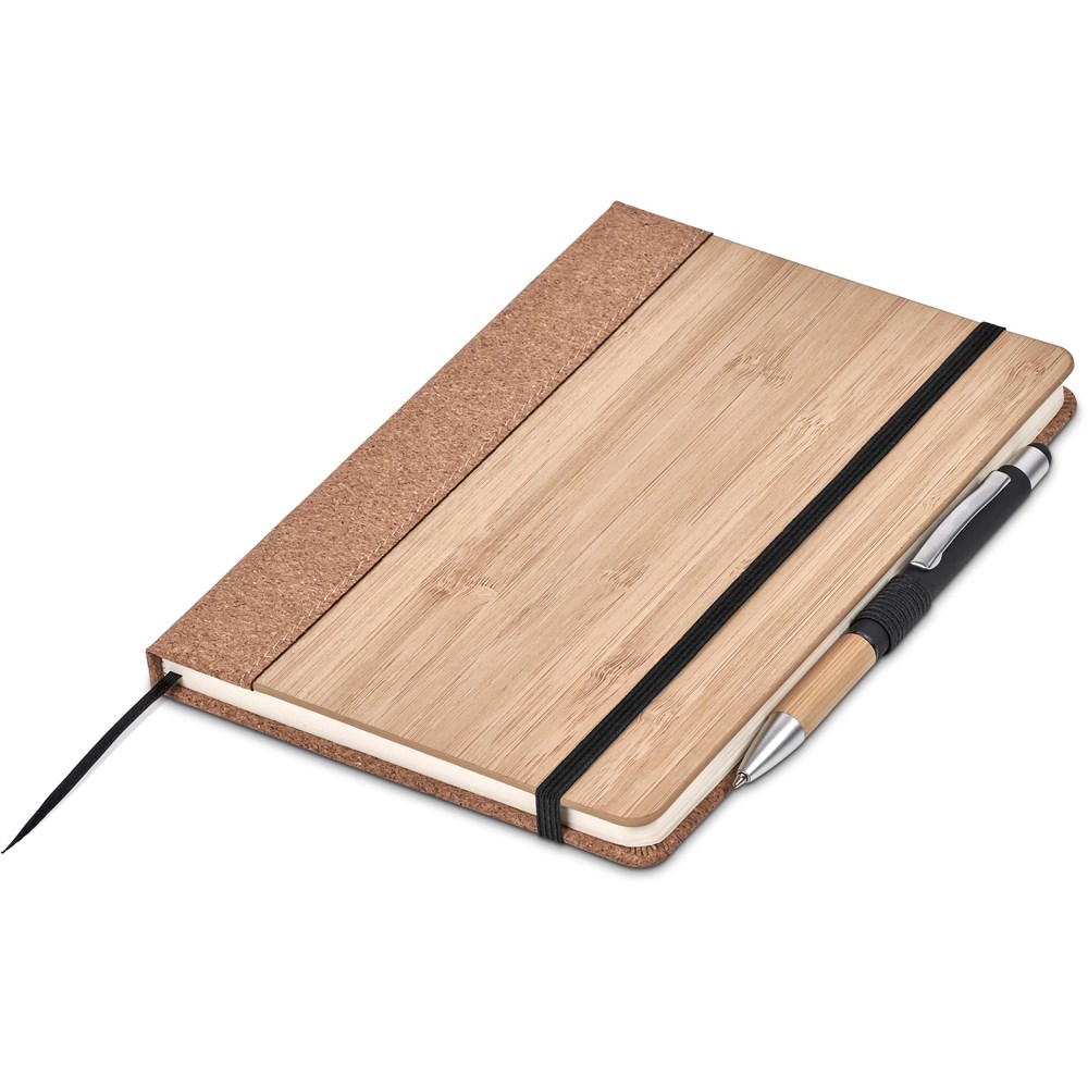 Okiyo Eri Bamboo & Cork Notebook & Pen Set - Image 5