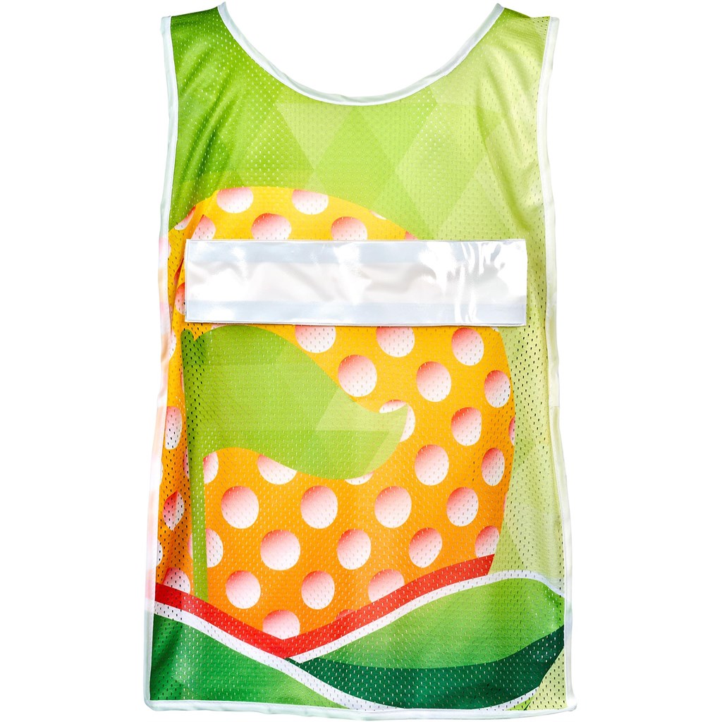 Pre-Production Sample Hoppla Jackal Polyester Caddy Bib with PVC Name Sleeve - Image 2