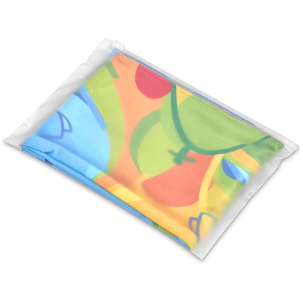 Pre-Production Sample Hoppla Relay Sports Towel - Double-Sided Branding - Image 3
