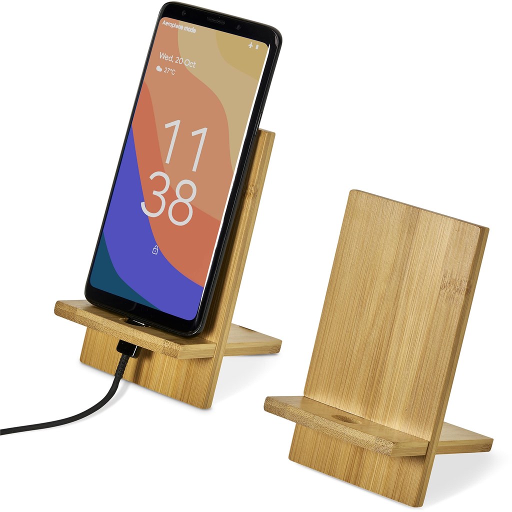 Okiyo Ekslens Bamboo Phone Stand - Image 4